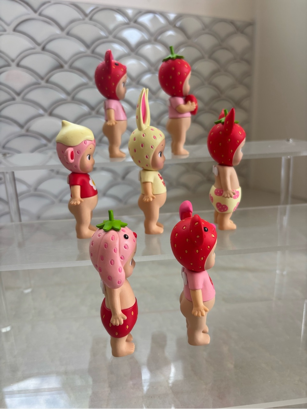 Sonny Angel Strawberry Love Series - full set plus one (lot of 7) - Picture 2 of 6